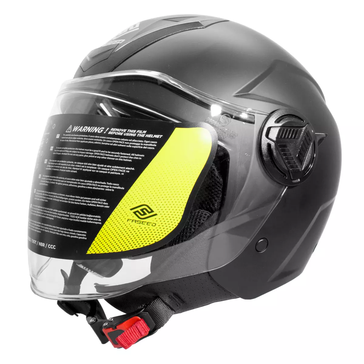 Faseed Fs Jet Helmet Matt Black Bikers Warehouse