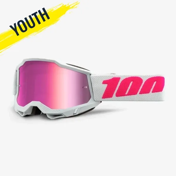 100% Accuri 2 Youth Goggle - Keetz Pink Mirror Lens