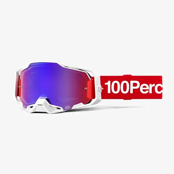 100% Armega Goggle - Corbin Red/Blue Mirror Lens