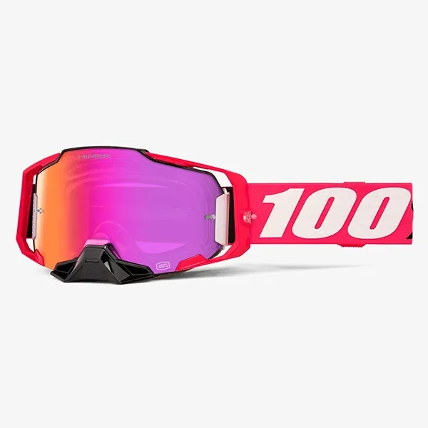 100% Armega Goggle - Hiper Kloug Red Mirror Lens 50003-00018