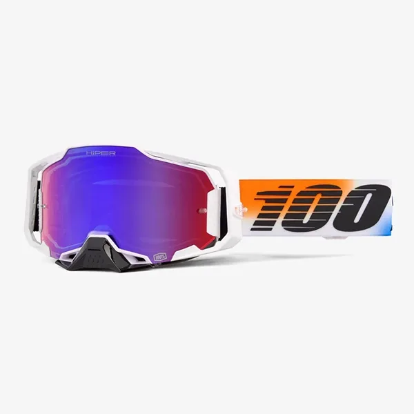 100% Armega Goggle - Hiper United Red/Blue Mirror Lens