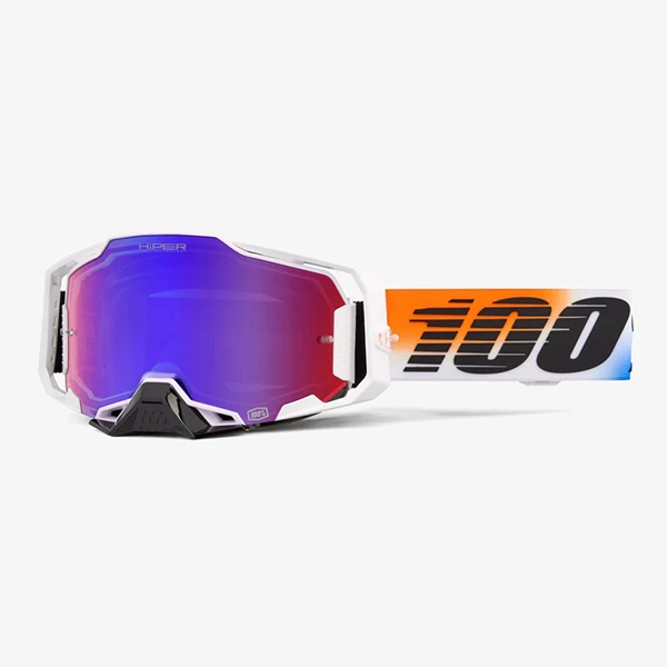 100% Armega Goggle - Hiper United Red/Blue Mirror Lens