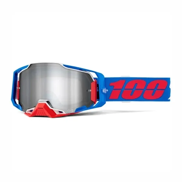 100% Armega Goggle - Ironclad Silver Mirror Lens