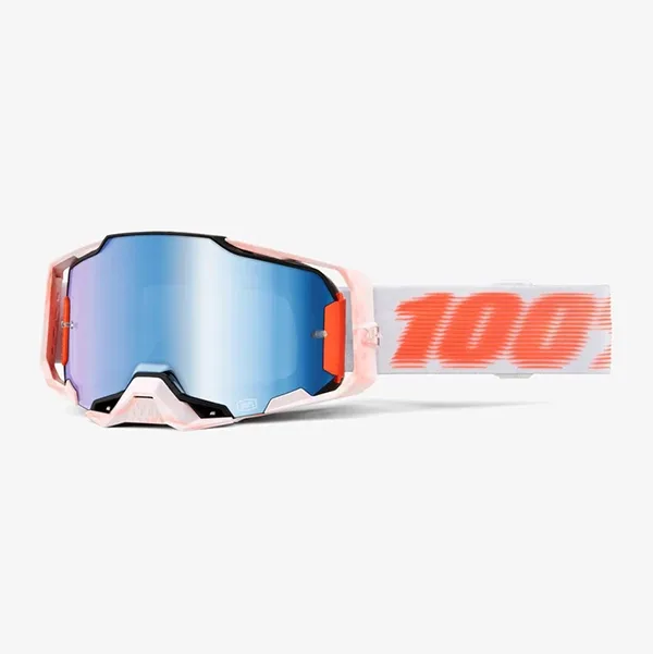 100% Armega Goggle - Tubular Blue Mirror Lens