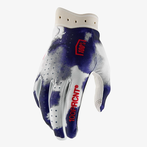 100% iTrack Gloves - Blue/White 10044-00013