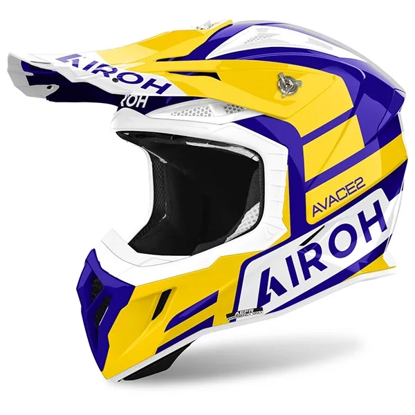 Airoh Aviator Ace 2 Sake Motocross Helmet - Yellow Gloss