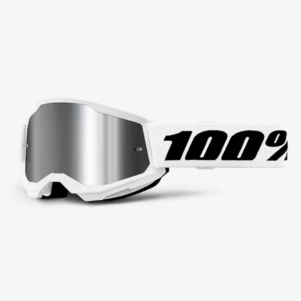 100% strata2-goggle-white