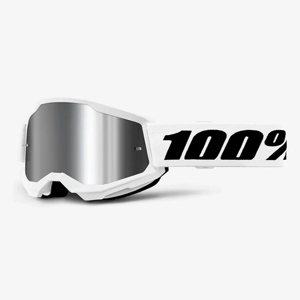 100% strata2-goggle-white