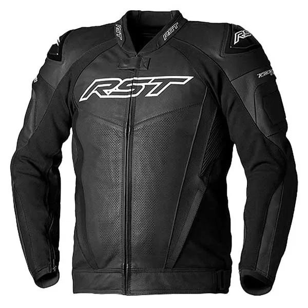 RST S-1 CE Mens Leather Jacket - Black/Red - Biker's Warehouse