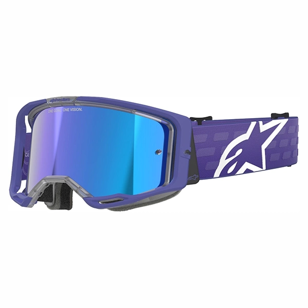 Alpinestars Vision 8 Corp Goggles - Purple Mirror Blue 5101625-3116