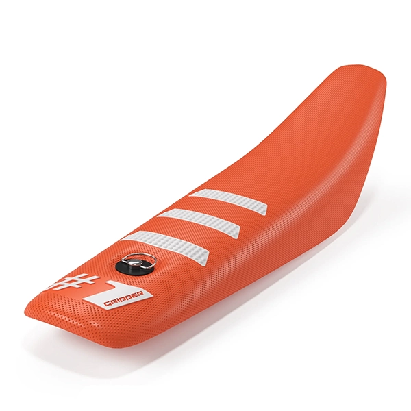 OneGripper MINI Seat Cover - LIGHT RIB - Orange/White