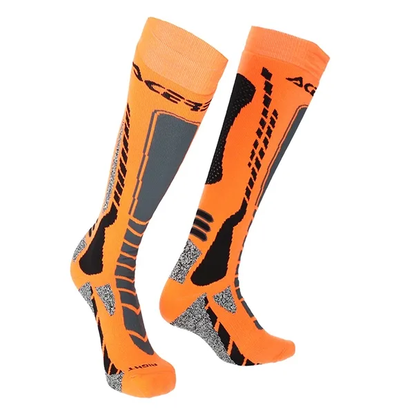 Acerbis MX Pro Long Socks - Black/Orange