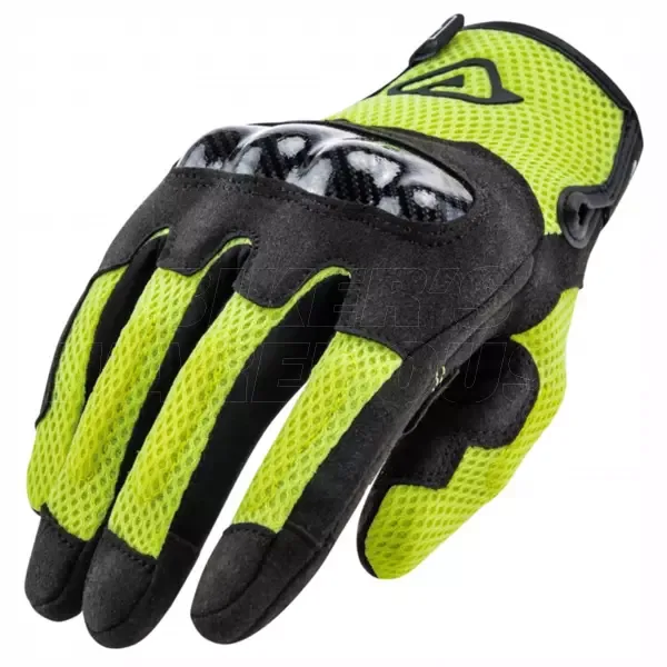 Acerbis Ramsey CE Vented Road Gloves - Black/Fluo Yellow