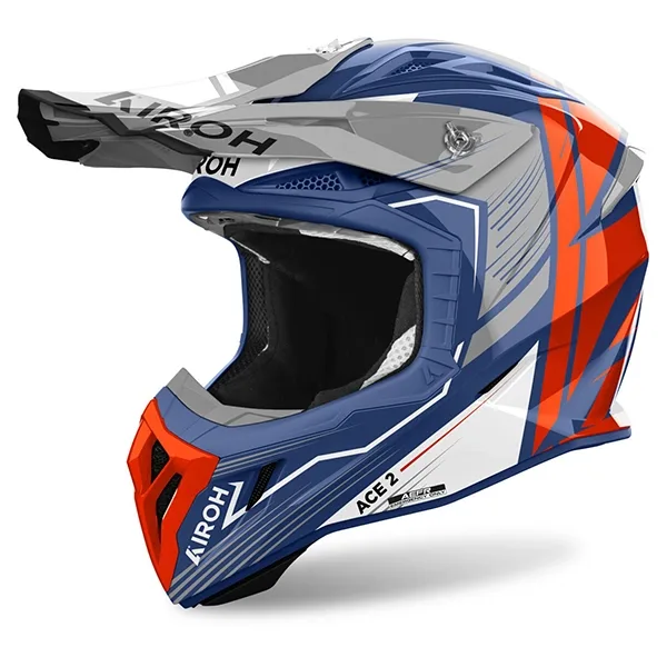 Airoh Aviator Ace 2 Engine MX Helmet - Cerulean Gloss