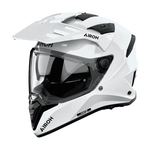 Airoh Bandit Color Adventure Helmet - White Gloss
