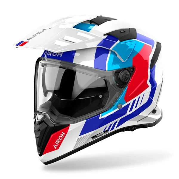 Airoh Bandit Horn Adventure Helmet - White Gloss