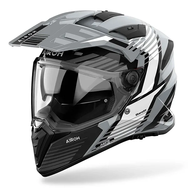 Airoh Bandit Spicy Adventure Helmet - Grey