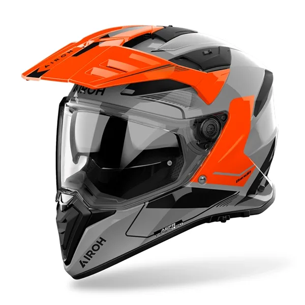 Airoh Bandit Tune Adventure Helmet - Orange Gloss