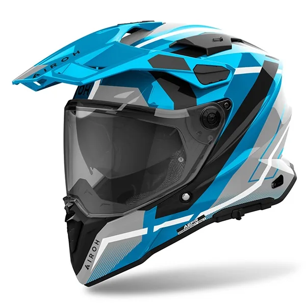 Airoh Commander 2 Mavick Adventure Helmet - Cerulean Blue