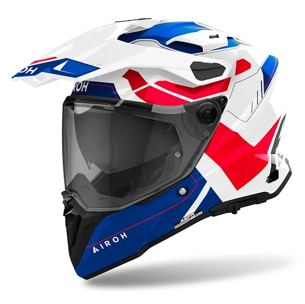 Airoh Commander 2 Adventure Helmet - Reveal Blue/Red