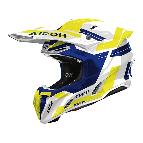 Airoh Twist 3 Dynasty Helmet - Blue/Yellow