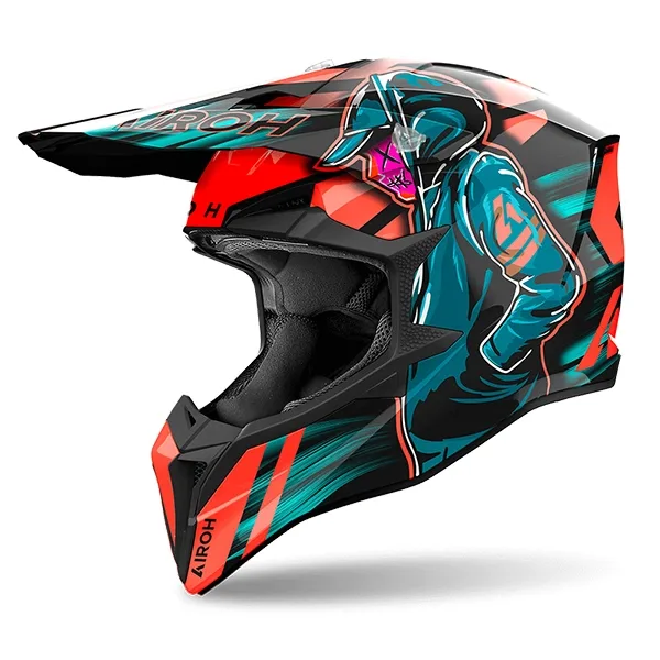 Airoh Wraaap Cyber Motocross Helmet