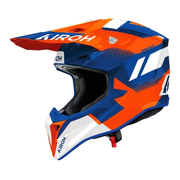 Airoh Wraap Vision Helmet - Orange/Blue