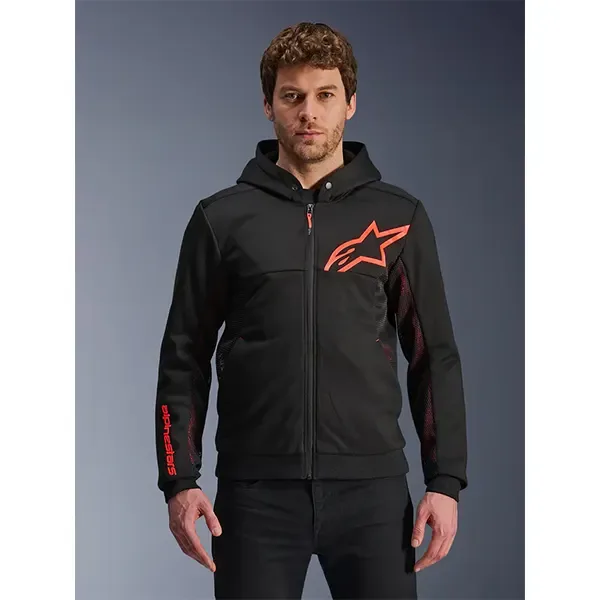 Alpinestars Chrome Air Sport Hoodie - Black/Red 42004251030