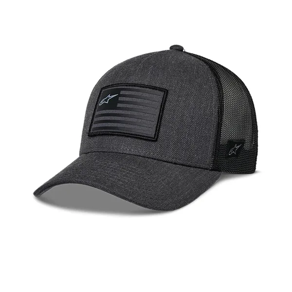 Alpinestars Flag Snapback Hat - Charcoal Heather/Black