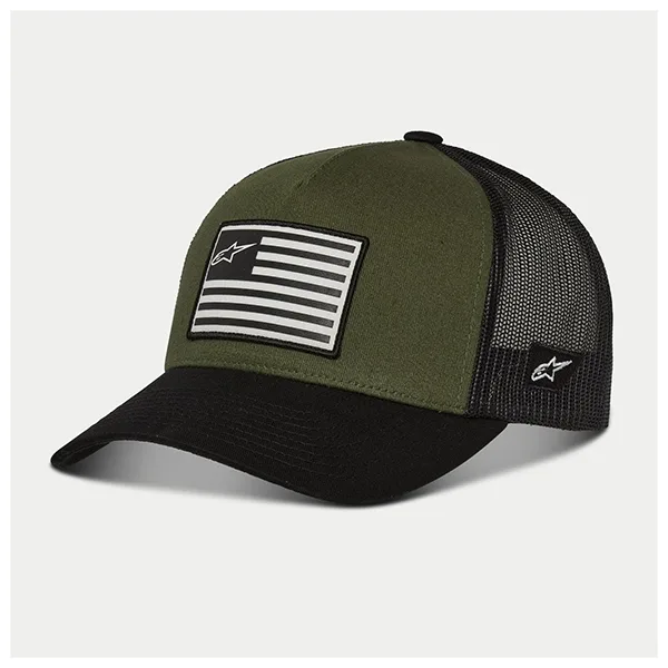 Alpinestars Flag Snapback Hat - Military Green/Black