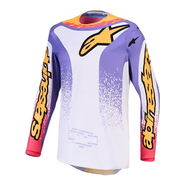 Alpinestars Fluid Drag Jersey - Lilac/Blue/Gold