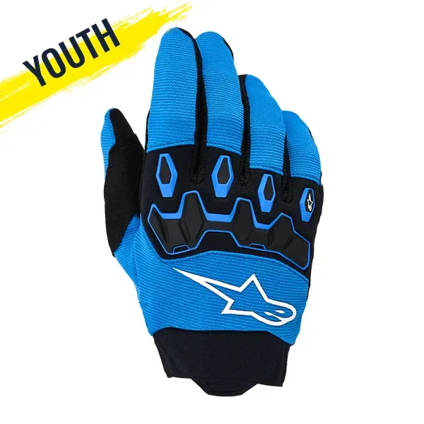 Alpinestars Full Bore V2 Youth Gloves (2026) - Blue/Black