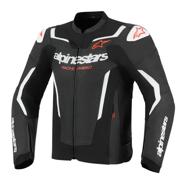 Alpinestars GP Force Airflow V2 Leather Jacket - Black/White