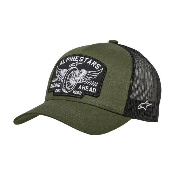 Alpinestars Heritage Patch Trucker Hat - Military Green/Black