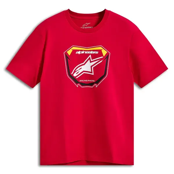 Alpinestars Plate Short Sleeve CSF Tee - Red 1216-72090