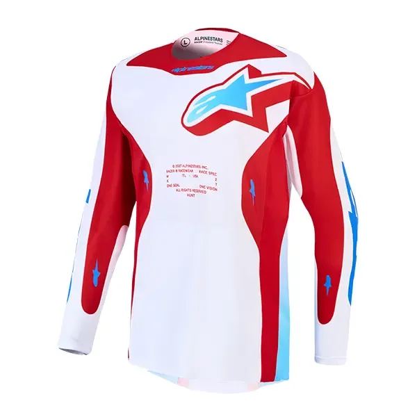Alpinestars Racer Hunt Jersey - White/Red/Blue