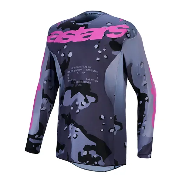 Alpinestars Racer Lone Jersey - Grey Camo/Purple