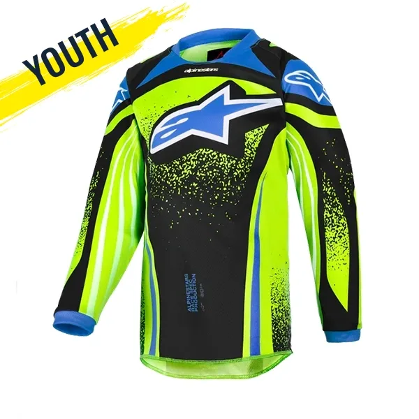 Alpinestars Racer Nomur Youth Jersey (2026) - Navy/Yellow/Blue