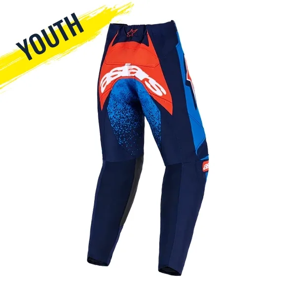 Alpinestars Racer Nomur Youth Pants (2026) - Navy/Orange/Blue