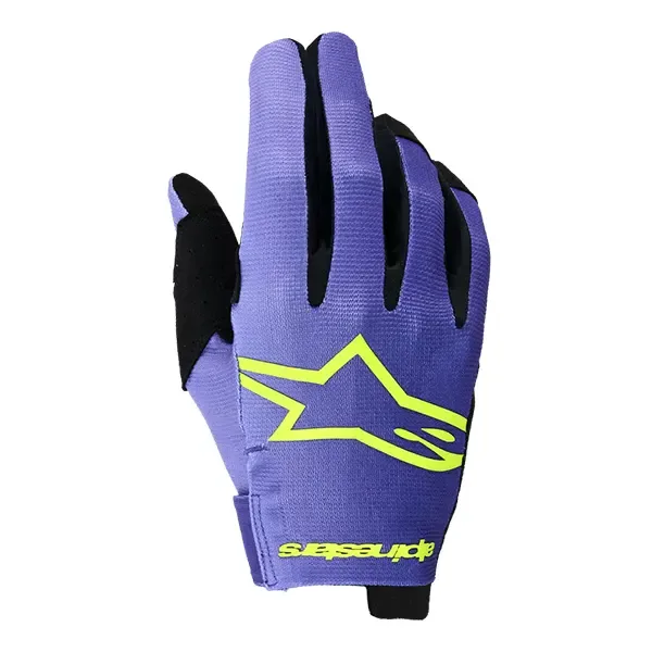 Alpinestars Radar Gloves - Purple/Yellow