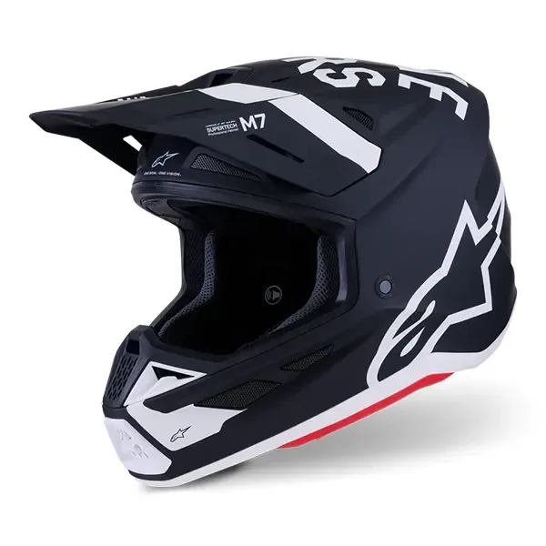 Alpinestars S-M7 Dasher MX Helmet - Matt Black/White 8302126-1121