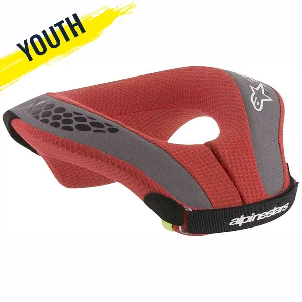 Alpinestars Sequence Youth Neck Protector - Black/Red