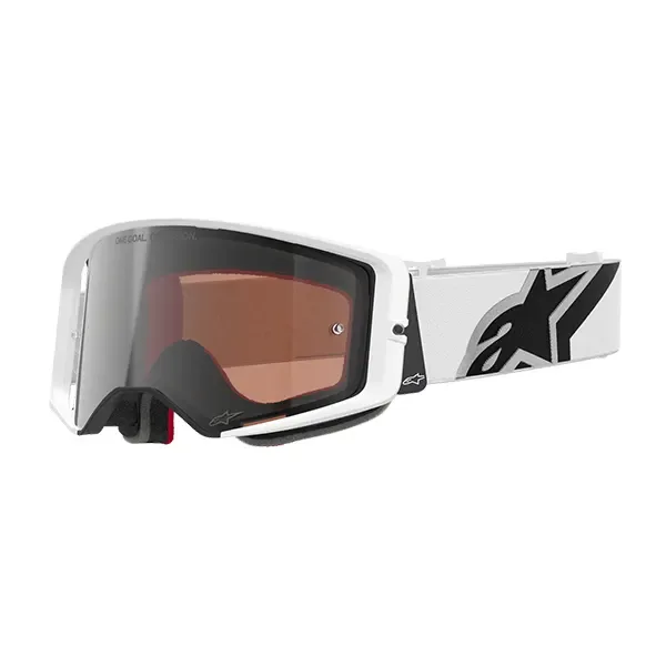 Alpinestars Supertech Corp Goggles Absolute Vision - White Mirror Silver