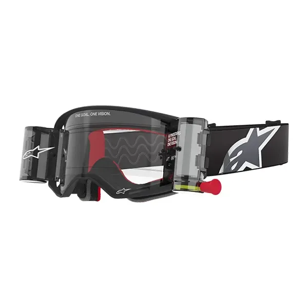 Alpinestars Supertech Corp Roll Off Goggles - Black/Grey Clear