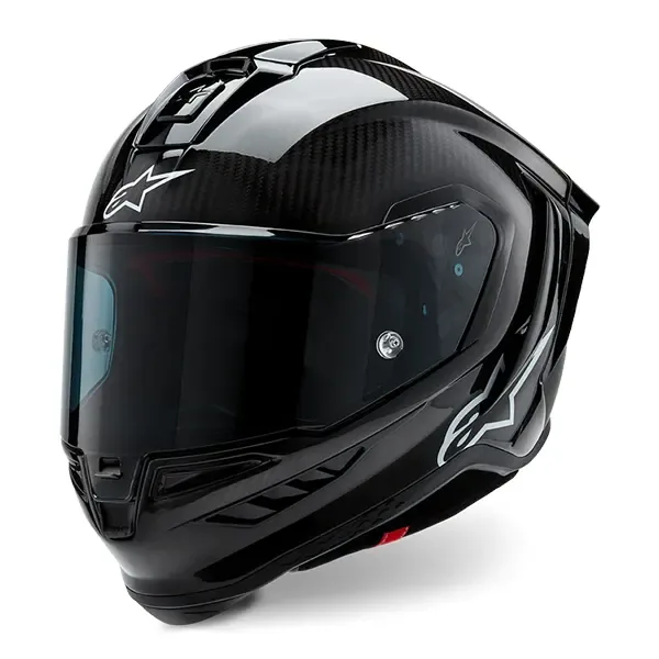 Alpinestars Supertech R10 Solid Helmet - Black Carbon Matte & Glossy 8200124