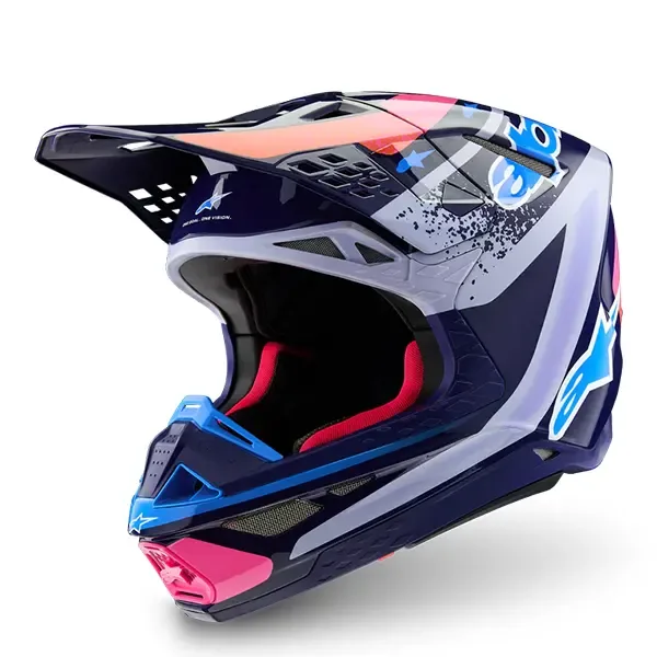 Alpinestars Supertech M10 Records Helmet - Multicolour Glossy 8305526-9270