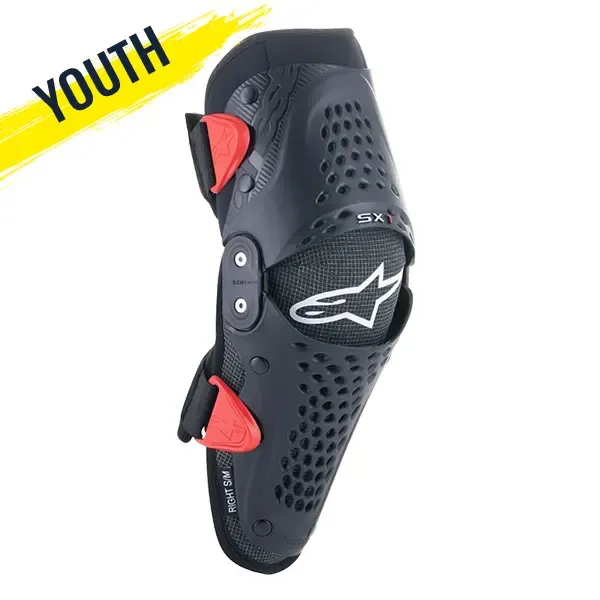 Alpinestars SX-1 Youth Knee Protector - Black/Red