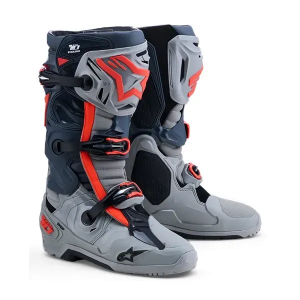Alpinestars Tech 10 Enduro Boots - Grey/Red