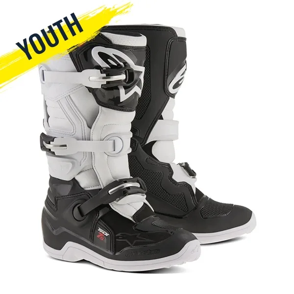 Alpinestars Tech 7 Youth Motocross Boots - Black/White