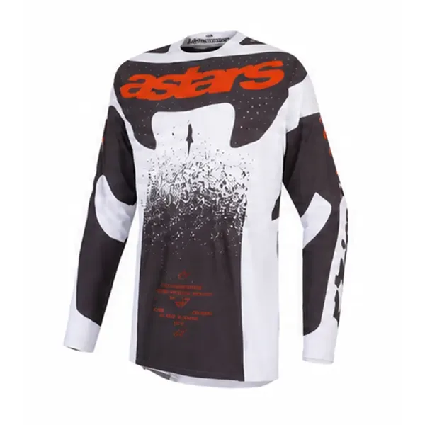 Alpinestars Techstar Swan Jersey - Lilac/Grey/Red